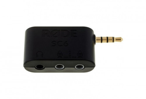 Аудиоадаптер RODE SC6 TRRS х2 - stereo TRRS