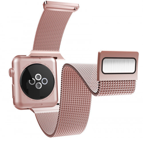 Ремешок X-Doria New Mesh для Apple Watch 42/44 мм Розовое золото