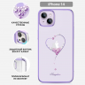 Чехол-накладка PQY Wish для iPhone 14 Фиолетовый
