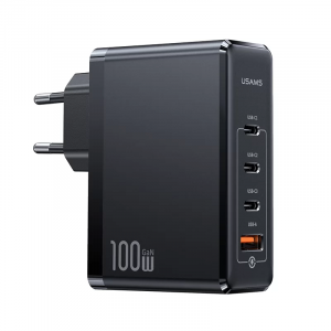 Сетевое зарядное устройство USAMS GaN US-CC163 T50 100W (EU)