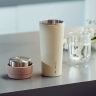 Портативная термокружка 17PIN 400ml Бежевая