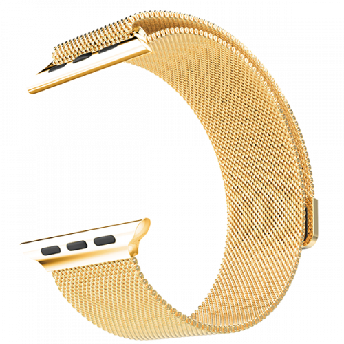 Браслет сетчатый миланский Milanese для Apple Watch (42мм) Золото