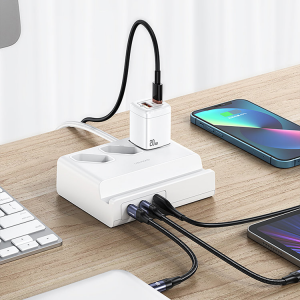 Зарядное устройство - подставка Usams US-CC160 P1 65W Белый