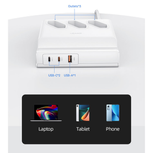 Зарядное устройство - подставка Usams US-CC160 P1 65W Белый