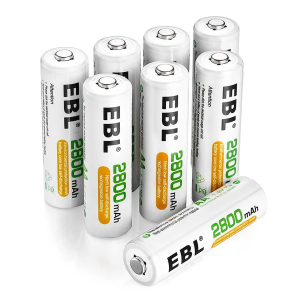 Комплект презаряжаемых аккумуляторных батарей EBL AA 2800mAh (8шт)