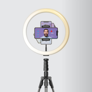 Кольцевой осветитель Momax: V.LOG Livestream Ring Light 12''