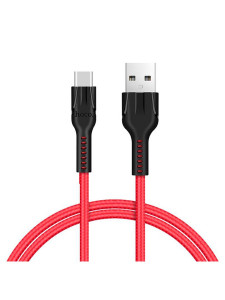 Кабель USB - Type-C HOCO U31 Benay, 1.0 м, 2.4 A, красный