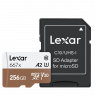Карта памяти Lexar microSDXC Memory Card 256Gb A2 V30 UHS-I U3 + SD Adapter