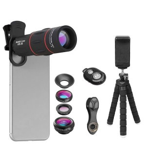Набор объективов Apexel 18x Telephoto 5-in-1 Kit для смартфона