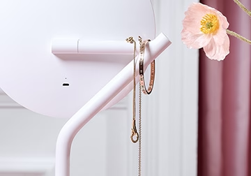 Зеркало с подсветкой AMIRO Mini 2 Desk Makeup Mirror White AML117 (белое)
