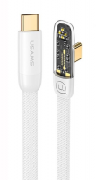 Кабель угловой USAMS US-SJ584 Type-C PD 100W 1.2м  Белый