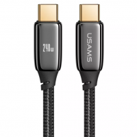 Кабель зарядный USAMS US-SJ580 U82 Type-C To Type-C 240W PD3.1 Zinc Alloy Data Cable 1.2m
