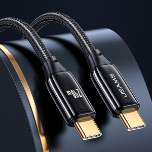 Кабель зарядный USAMS US-SJ580 U82 Type-C To Type-C 240W PD3.1 Zinc Alloy Data Cable 1.2m