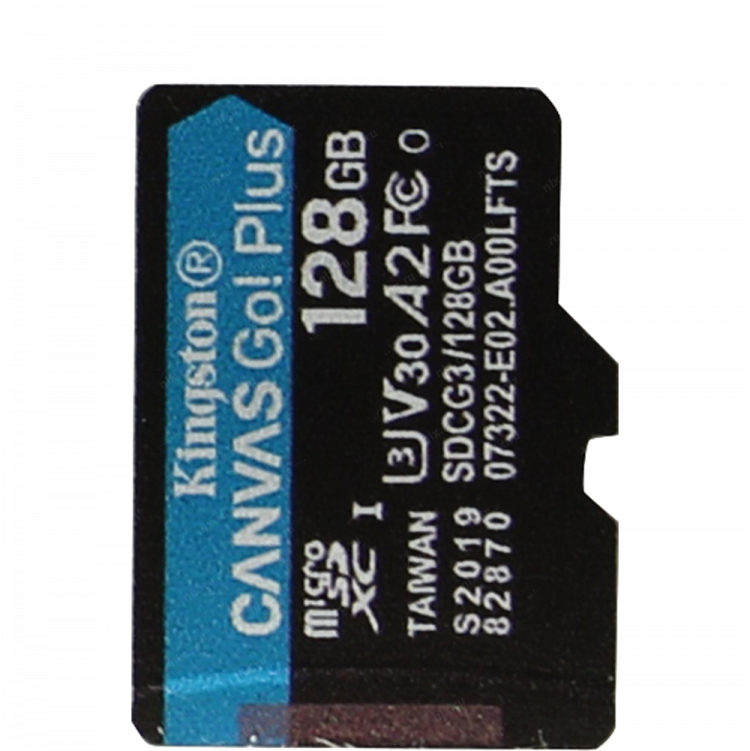 Карта памяти kingston canvas go plus 128 гб sdcg3 128gbsp