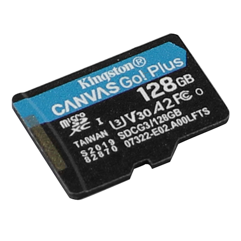 Карта памяти kingston canvas go plus 128 гб sdcg3 128gbsp