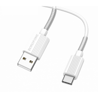 Кабель USB BOROFONE BX11 UJet, USB - Type-C, 1 м, белый