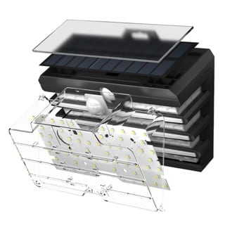 Комплект осветителей на солнечной батарее Baseus Energy Collection Wall Lamp (2шт) Черный