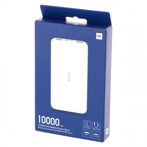 Внешний аккумулятор (Power Bank) XIAOMI Redmi Power Bank PB100LZM, 10000мAч, белый