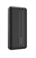 Внешний аккумулятор BOROFONE BJ9 Uranus 10000mAh, 2xUSB, QC3.0 3A, PD 18W, LED, Li-Pol (черный)