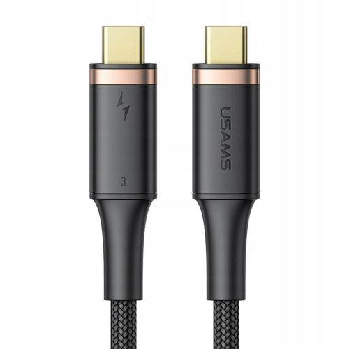 Кабель зарядный USAMS Thunderbolt US-SJ553 U72 100W USB4 Data Cable (Type-C To Type-C) 5K 60HZ 0.8m