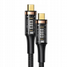 Кабель зарядный USAMS Thunderbolt US-SJ553 U72 100W USB4 Data Cable (Type-C To Type-C) 5K 60HZ 0.8m