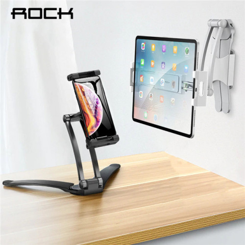 Универсальный держатель Rock Universal Adjustable Desktop Holders Phone/Tablet Stands Серебро