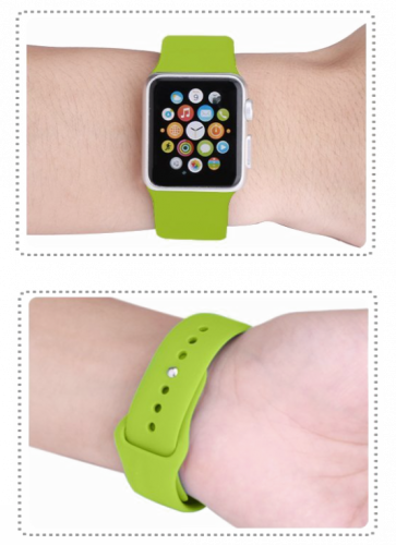 Ремешок силиконовый Special Case для Apple Watch 42/44 мм Зеленый S/M/L