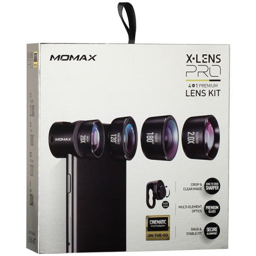 Набор объективов для смарфтона Momax X-Lens Pro Kit Черный