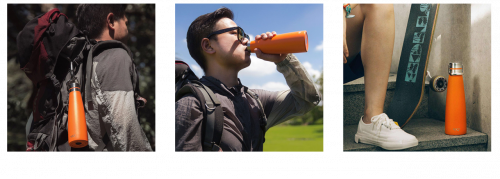 Умный термос Xiaomi KKF Smart Vacuum Bottle с OLED-дисплеем 475мл Зеленый