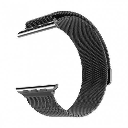 Браслет сетчатый миланский Milanese для Apple Watch (42мм) Черный