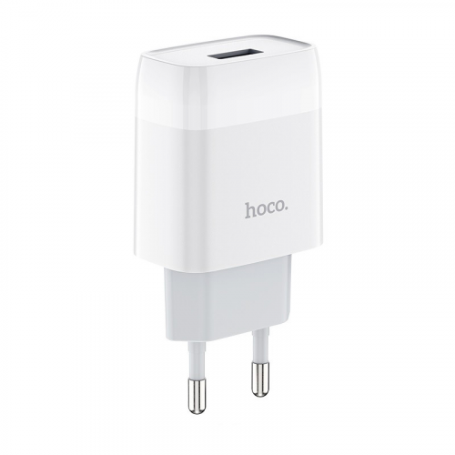 Сетевое зарядное устройство HOCO C72A Glorious 1xUSB, 2.1А (белый)