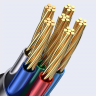 Кабель зарядный USAMS US-SJ588 Type-C To Lightning PD 20W Transparent Digital Display Cable -- Shadow Series 1.2m Wh