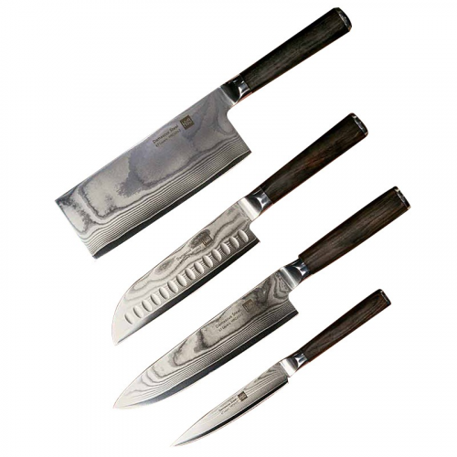 Набор ножей Xiaomi HuoHou Damascus Knife Sets