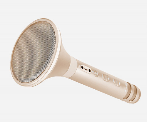 Беспроводной микрофон для караоке Momax K-MIC PRO Розовое золото