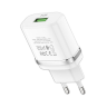 Сетевое зарядное устройство HOCO C12Q Smart 1xUSB, 3А, 18W, QC3.0, LED (белый)