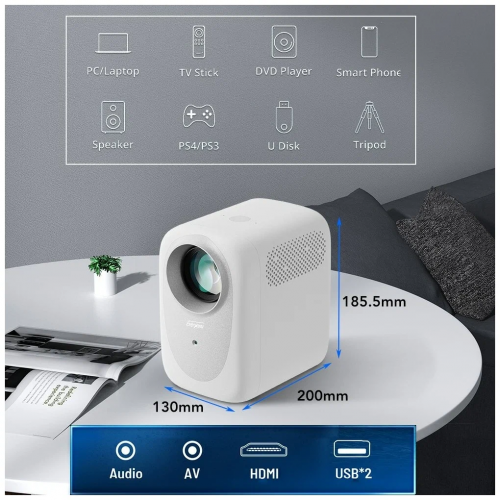 Портативный проектор Everycom R11 1080P Projector Android Version