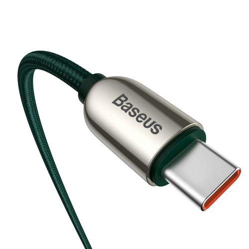 Кабель для быстрой зарядки Baseus Display Type-C 100W 2м Зеленый
