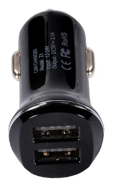 Автомобильное зарядное устройство HOCO Z1 2xUSB, 2.1А (черный)